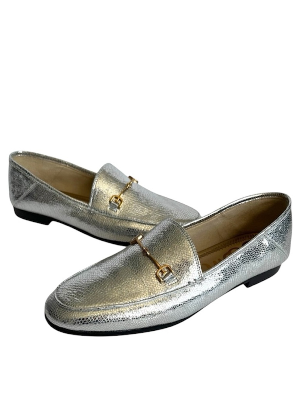 Sam Edelman Lorraine bit Loafer in Soft Silver 8